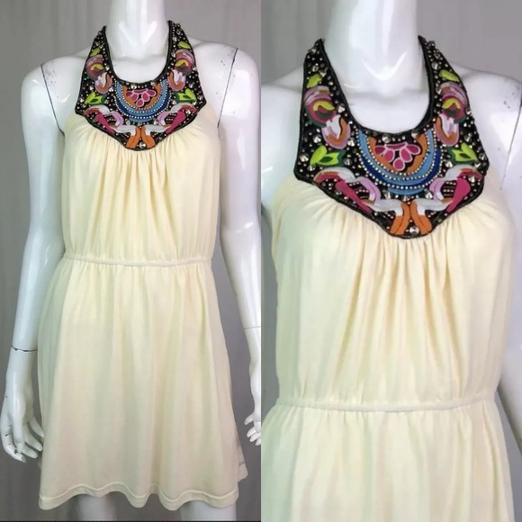 Meghan Fabulous Beaded Embroidered Boho Dress - Picture 2 of 8